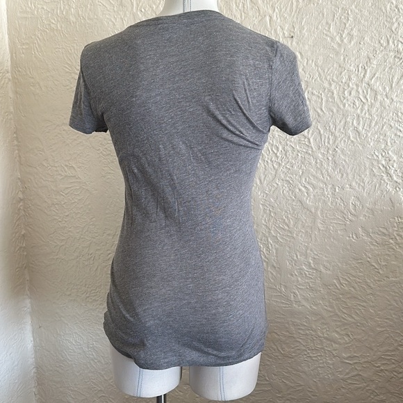 Victoria’s Secret Pink Elfie Fair Isle Christmas T-Shirt Gray White - Picture 4 of 7